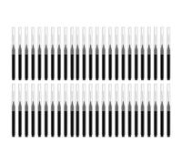 50Pcs Micros Eyebrow Brush With Caps Brow Lamination Brush Spoolie For Brow Eyelash Lash Filler Eyebrow Lift Tool Spoolie