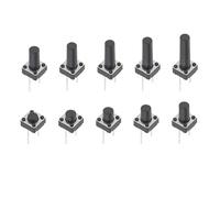 50PCS Middle 2Pin 6×6MM Tactile Switch 6 * 6 * 4.3/5/6/7/8/9/10mm Momentary Tactile Tact Push Button Switch DIP(6x6x8mm)