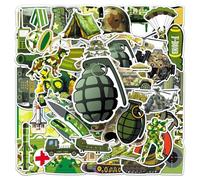 50Pcs Military Camouflage Stickers Army Themed Vinyl Decals for Laptops Skateboards Luggage Helmets Bikes and Phones Fans Lovers and Tactical Style Enthusiasts
