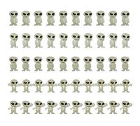 50Pcs Mini Alien Figures Tiny Glow in the Dark Alien Figurine for Kids Small Halloween Toys for Party Favors