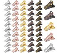 50pcs Mini Alligator Clips Metal Clamps with Steel Core Mini Spring Clamp Small Craft Clamps for DIY Non-Slip Silicone-Coated Multipurpose Bulldog Clips for Office &Home Organization