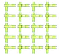 50pcs Mini Bubble Spirit Level Tools Light Green Plastic