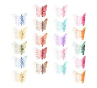 50pcs Mini Butterfly Hair Clips Small Metal Plastic Claw Clips | Cute Decorative Accent for Braids and Small Sections, Quick Value Pack for Weddings and Everyday Wear Random Color