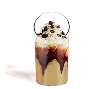 50Pcs Mini Dessert Cups,2.5Oz Clear Plastic Parfait Appetizer Cup,Slanted Round Cup For Desserts,Appetizers,Ice Cream