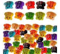 50PCS Mini Frogs, Glow in The Dark Tiny Frog Figurines, 10 Vibrant Colours Random, for Plant Decor, Terrarium, Dashboard, Dollhouse, Party Gifts, Creative Crafts, Ideal for Frog Lovers