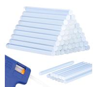 50PCS Mini Hot Glue Sticks - Mini Glue Gun Sticks,4" Long x 0.27" Diameter,Clear Small for Fabric,Wood,Paper,Metal,Plastic,Compatible with Most All-Purpose for Crafting