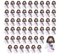 50pcs Mini Jesus Statue, Little Jesus Figures Miniature Jesus Figurines Bulk Jesus Statue Small Jesus Doll Tiny Jesus for Hiding for Easter Egg Stuffers Christmas Party Favor Gift(Purple)