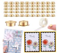 50Pcs Mini Metal Rotating Bearings for DIY Handmade Crafts Paper Cards Scrapbooking DIY Greeting Cards 360°Rotation Smooth Spin Mechanism Spinner for Jewelry Making Nail Decoration