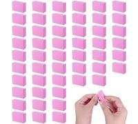 50PCS Mini Nail Buffer Blocks, Professional 100/180 Grit Sponge Sanding Blocks, Double Sided Buffer Sanding Block File, Nails Art Tool for Salon Home Use, Gel Natural Nails