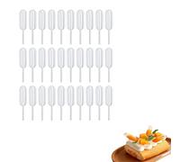 50pcs Mini Pipette Plastic Pipette 4ML Squeeze Liquid Dropper,Pipettes Dropper Plastic Food Syringe Dessert Mini Pipettes for Chocolate Cupcakes Essential Oils Perfume Mixing Acrylic Paints Lab,Clear