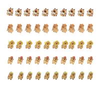 50Pcs Mini Resin Capybara Animals Set - Glow in the Dark Miniature Resin Animals Collection, Mixed Tiny Realistic Animal Figurines for Home Decor, Party Favours, Educational Toys & Unique Gifts