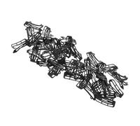 50pcs Mini Snap Hair Clips, Metal Bus Shape Black | Lightweight Iron Design, Gentle Grip and Safe Hold, for Home Outings and Little