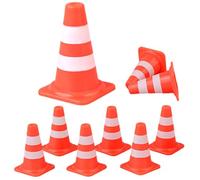 50pcs Mini Traffic Cones - Small Orange Plastic Safety Cones for Training, Sports & Caution Barriers | Mini Road Cones