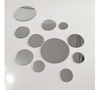 50PCS Mix Sizes DIY Mirror Wall Sticker Mini Removable Round Acrylic Mirror Decor,Small Circle Mirror Sticker for DIY Craft& Scrapbooking Accessory Home Decoration (Silver)