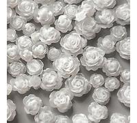 50Pcs Mixed 3D Flower Camellias Designs Art Rhinestones Rose Flower Decorations Supplies