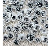 50Pcs Mixed 3D Flower Camellias Designs Art Rhinestones Rose Flower Decorations Supplies