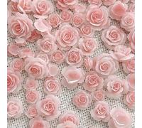 50Pcs Mixed 3D Flower Camellias Designs Art Rhinestones Rose Flower Decorations Supplies