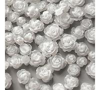 50Pcs Mixed 3D Flower Camellias Designs Rhinestones Rose Flower Decorations Supplies