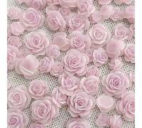 50Pcs Mixed 3D Flower Nail Charms Camellias Designs Art Rhinestones Rose Flower Decorations Supplies Art Decorations