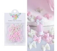 50pcs Mixed Color Resin Embellishments Create Unique Designs Flat Back 3D Nails Art Decoration For Women