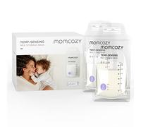 50PCS Momcozy Breastmilk Storing Bags, Temp-Sensing Discoloration Milk Storing Bags for Breastfeeding, Disposable Milk Storage Bag with 6oz Self Standing, No-Leak Milk Freezer Storage Pouches