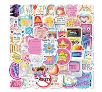 50PCS Motivational Stickers, Cartoon Graffiti Inspirational Quote Stickers, Laptop Decal Stickers, Stickers for Journaling for Water Bottles, Laptop, Scrapbook, Phone, Luggage, Hat, Car