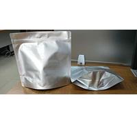 (50pcs) MRE (Meal,Ready-to-Eat) Stand-up Mylar Bag with Re-sealable zipper for Long Term Food Storage, 8.5”x8.5” / (Strong 7 mil/180 micron Thick)