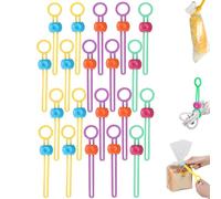 50PCS Multi Purpose Sealer, Multi-Purpose Sealer, Reusable Zip Ties, Reusable Cable Ties, Detachable Sealing Ties for Sealing Food Bags and Organizing Wires(20pcs)