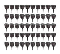 50Pcs Multi Use Fertilizer Baskets with Lids for Efficient Plant Feeding, Lasting, Reusable Container Set for Succulents, Bonsai, Orchids & More in Gardens, Homes, & Balconi