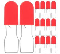 50pcs Multi Use Security Seal Padlock with Iron Wire, Red Plastic