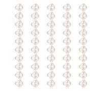 50Pcs Mushroom Shape Paper Clip 30x30mm Metal Paperclips Bookmarks Page Clips for Document Note Cards Photo Organization Iron Wire Clips