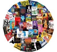 50pcs Musical Broadway Poster Stickers for Laptop,Waterproof Vinyl Decals for Water Bottles Scrapbook Guitar Phone Skateboard Luggage Bike Bumper