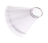 50pcs Nail Art Tips Colour Sticks Clear Transparent False Display Practice Tools 1 Superior Quality and Creative Clever treatment