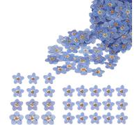 50Pcs Natural Forget Me Not Dried Flowers, Don't Forget Me Pressed Flowers, Blue Small Dried Pressed Flowers for Resin Scrapbooking DIY Jewellery Card Candle Craft Nail Decor