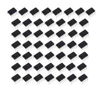 50Pcs NE555 Timer IC NE555P 8-Pin with Machined Contact Pins NE555P IC Chip Single Precision Timer