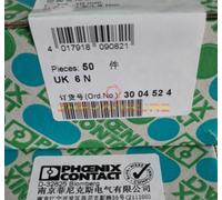 50PCS New Phoenix Contact UK 6 N 3004524 terminal block