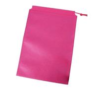 50Pcs Non-Woven Shoes Bags Travel Shoes Organizer Color Storage Bags Drawstring Bags Toy Dustproof-25X16Cm-Burgundy