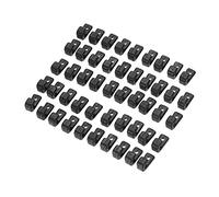 50pcs Nylon Bungee Lashing Cord Right-angle J Hooks for Kayaks Canoes Boats Durable Construction Long-term Use Easy Installation with Pop Rivet or Compatible Bolt and Nut Great Rigging Cords on Deck R