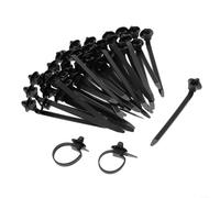 50Pcs Nylon Cable Tie Clips for Automotive Use Secure Retaining Solution for Wires