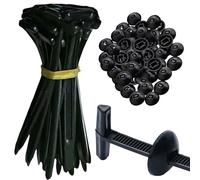 50PCS Nylon Universal Cable Tie Buckle - Flexible Head Heavy Duty Self-Locking Zip Ties Holder with Pin & Button Design, Plastic Cable Ties Tool Fasteners Car Body,UV Resistant Zipties for Car Fixing