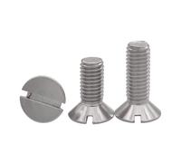 50pcs Or 10pcs M1.6 M2 M2.5 M3 M4 M5 304 Stainless Steel Slotted Flat Head Machine Screws(18mm,M3 50pcs)
