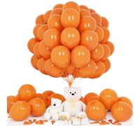 50PCS Orange Balloons, 12Inch Birthday Balloons for Hawaiian Party Decor