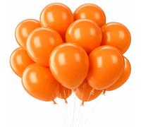 50Pcs Orange Balloons 5 Inch Tangerine Balloons Metallic Balloons for Orange Theme Decorations Boy Girl Birthday Wedding Baby Shower Summer Party Decoration Accessories