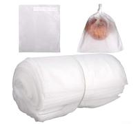 50PCS Orchard Fruit Net Covers for Peach Pear Persimmon Orange Crops to Reduce External Threats During Growth and Ripening (200 * 300mm)