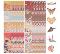 50pcs Origami Papers Double Sided Square DIY Craft Sheets for Adults