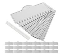 50pcs Outdoor Aluminum Plant Tags for Trees and Seedlings, Silver | Erasable Updateable Hanging Labels, Sleek Silver Finish for Growers, Nursery Staff, Greenhouse Benches