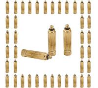 50pcs/Pack Brassmisting Nozzles Replacement Heads for Outdoor Cooling System, High Pressure Atomizingmisting Sprayer with Filter for Patio Lawn, Landscaping, 10/24 UNC(Gold,0.1mm)