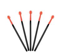 50PCS/PACK Disposable Silicone Eyelash Brush Mascara Wands Applicator Eyebrow Brush Eyelash Extension Supplies Makeup Tools(Spherical Shape)