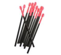 50PCS/PACK Disposable Silicone Eyelash Brush Mascara Wands Applicator Eyebrow Brush Eyelash Extension Supplies Makeup Tools(Spherical Shape)