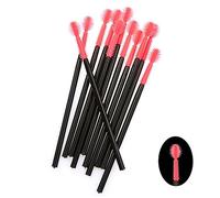 50PCS/PACK Disposable Silicone Eyelash Brush Mascara Wands Applicator Eyebrow Brush Eyelash Extension Supplies Makeup Tools(Spherical Shape),